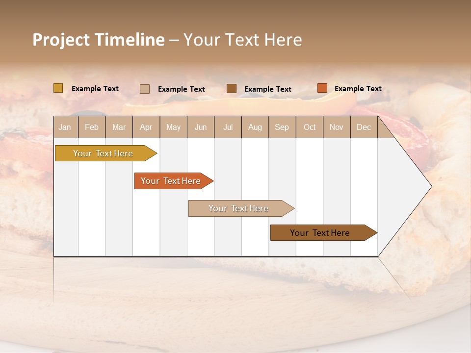 Board Vegetarian Yellow PowerPoint Template