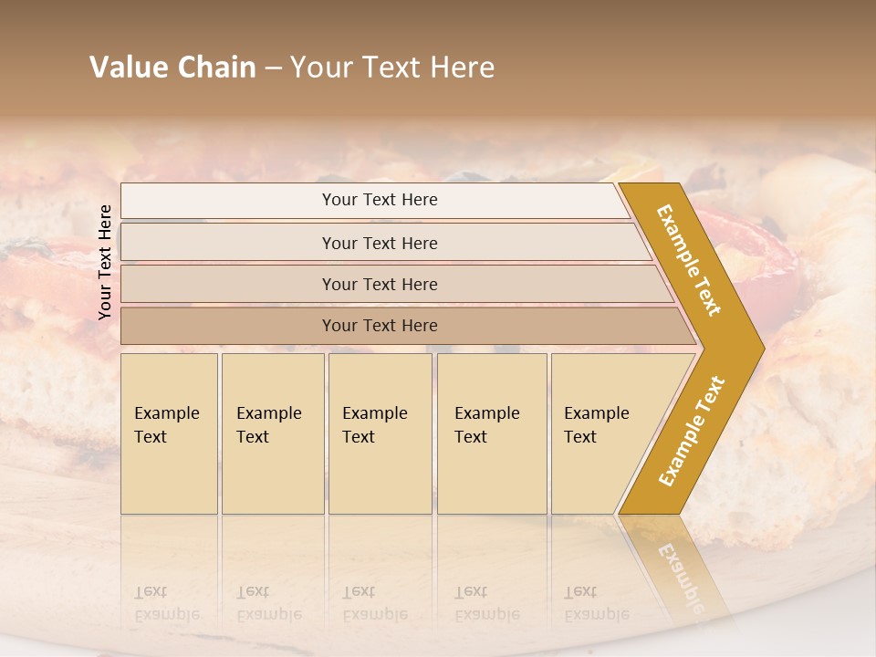 Board Vegetarian Yellow PowerPoint Template