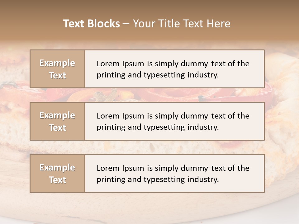 Board Vegetarian Yellow PowerPoint Template