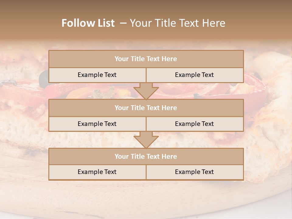 Board Vegetarian Yellow PowerPoint Template
