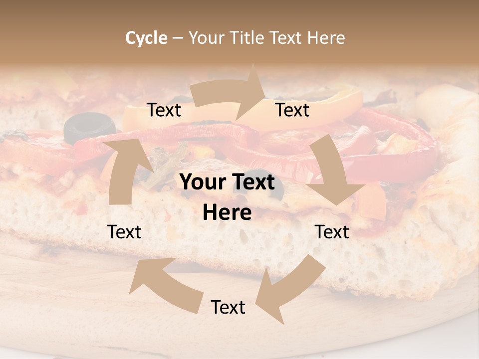 Board Vegetarian Yellow PowerPoint Template