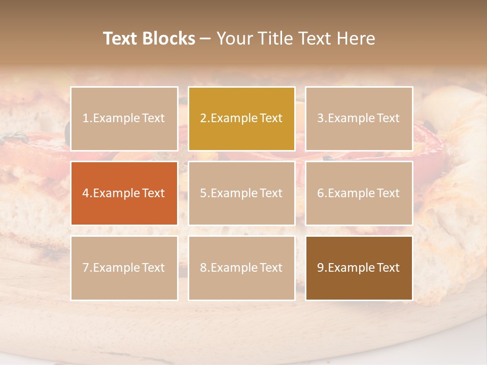 Board Vegetarian Yellow PowerPoint Template