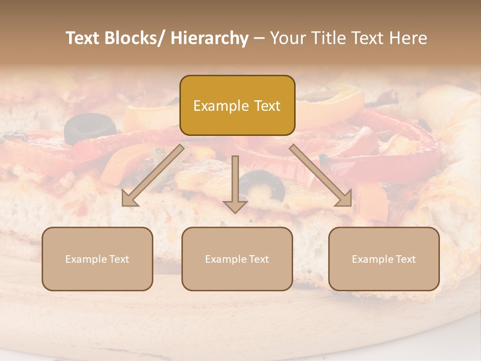 Board Vegetarian Yellow PowerPoint Template