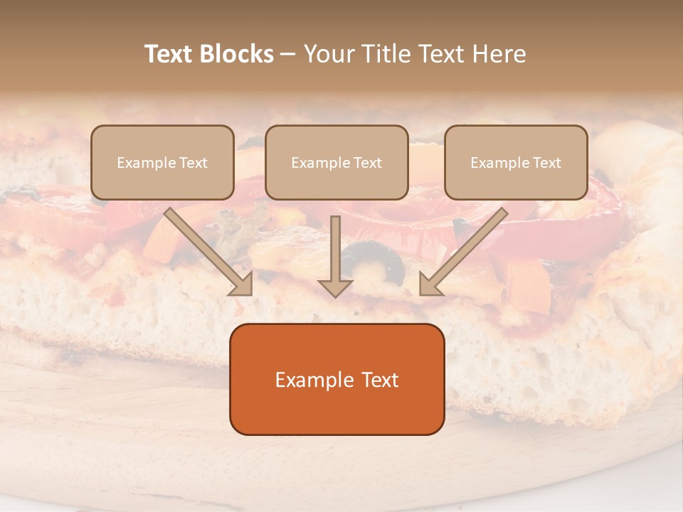 Board Vegetarian Yellow PowerPoint Template
