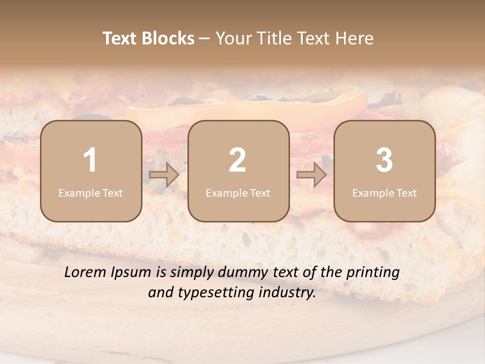 Board Vegetarian Yellow PowerPoint Template