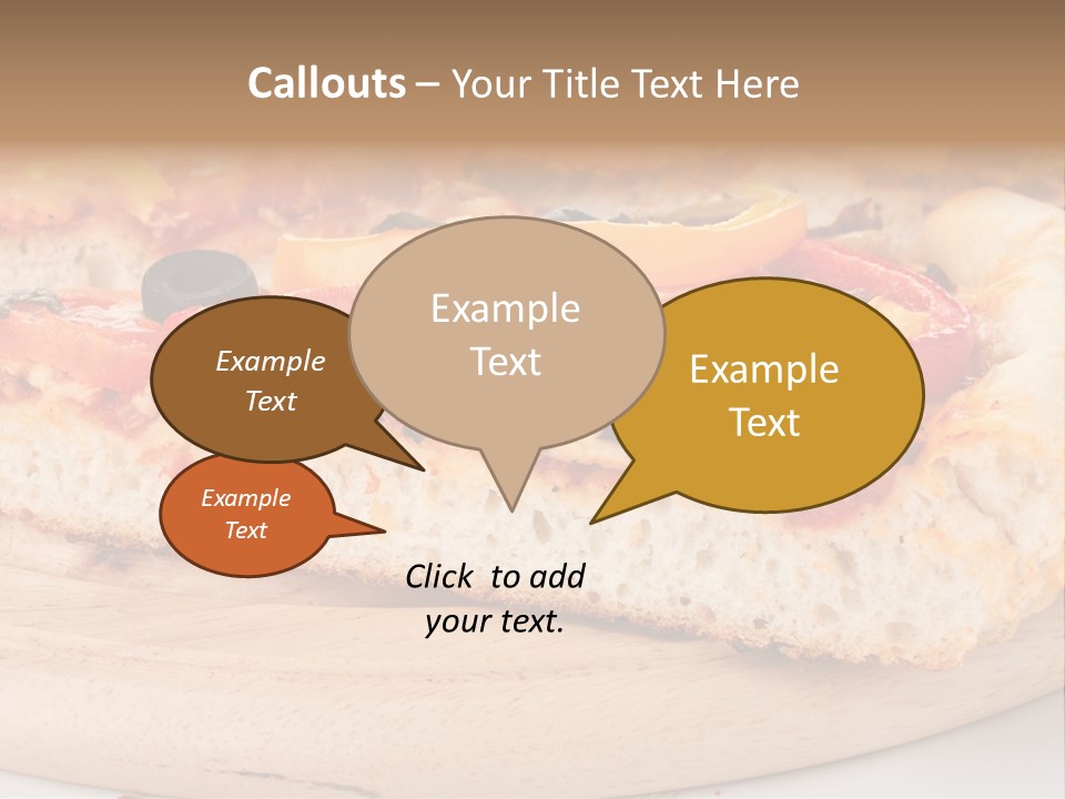 Board Vegetarian Yellow PowerPoint Template
