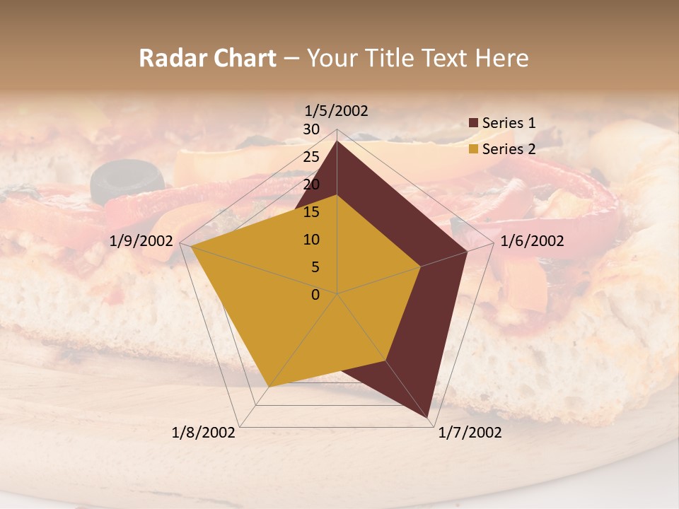 Board Vegetarian Yellow PowerPoint Template