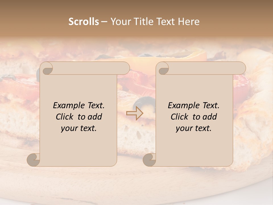 Board Vegetarian Yellow PowerPoint Template