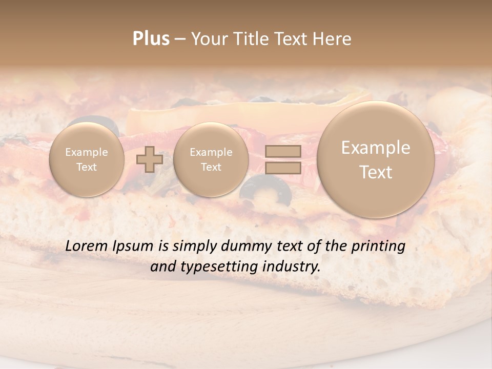 Board Vegetarian Yellow PowerPoint Template