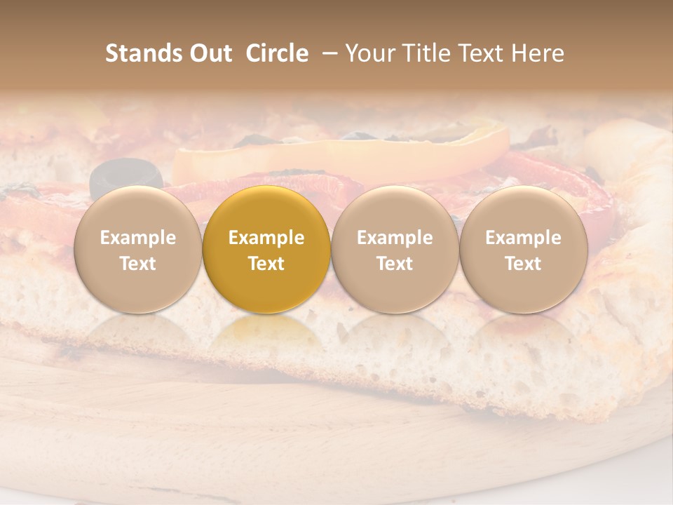 Board Vegetarian Yellow PowerPoint Template