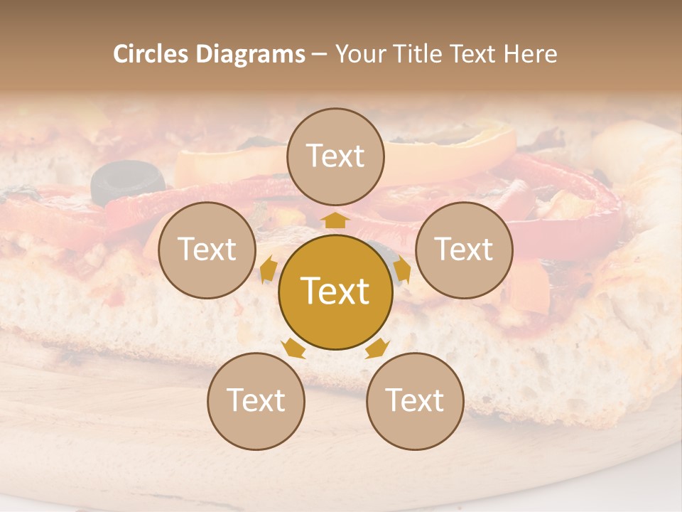Board Vegetarian Yellow PowerPoint Template