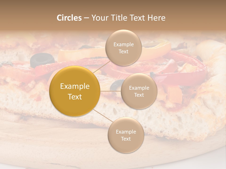 Board Vegetarian Yellow PowerPoint Template