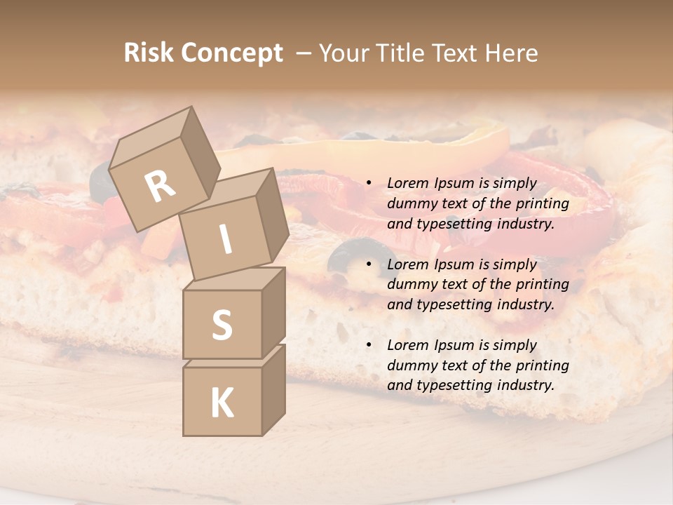 Board Vegetarian Yellow PowerPoint Template