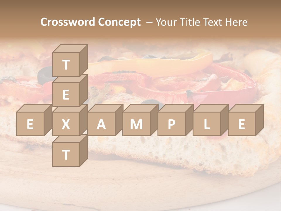 Board Vegetarian Yellow PowerPoint Template