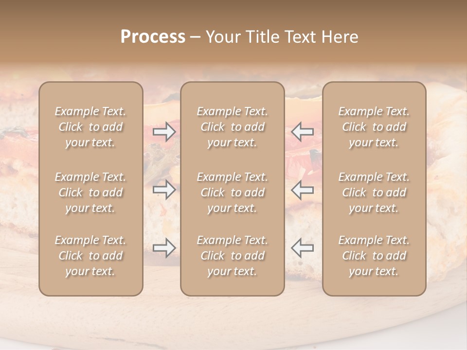 Board Vegetarian Yellow PowerPoint Template