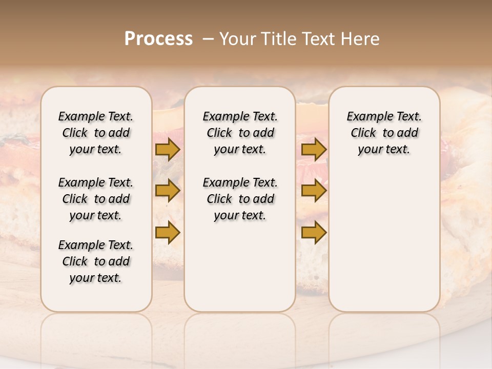 Board Vegetarian Yellow PowerPoint Template