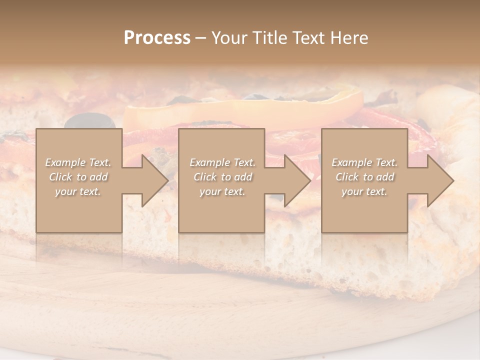 Board Vegetarian Yellow PowerPoint Template