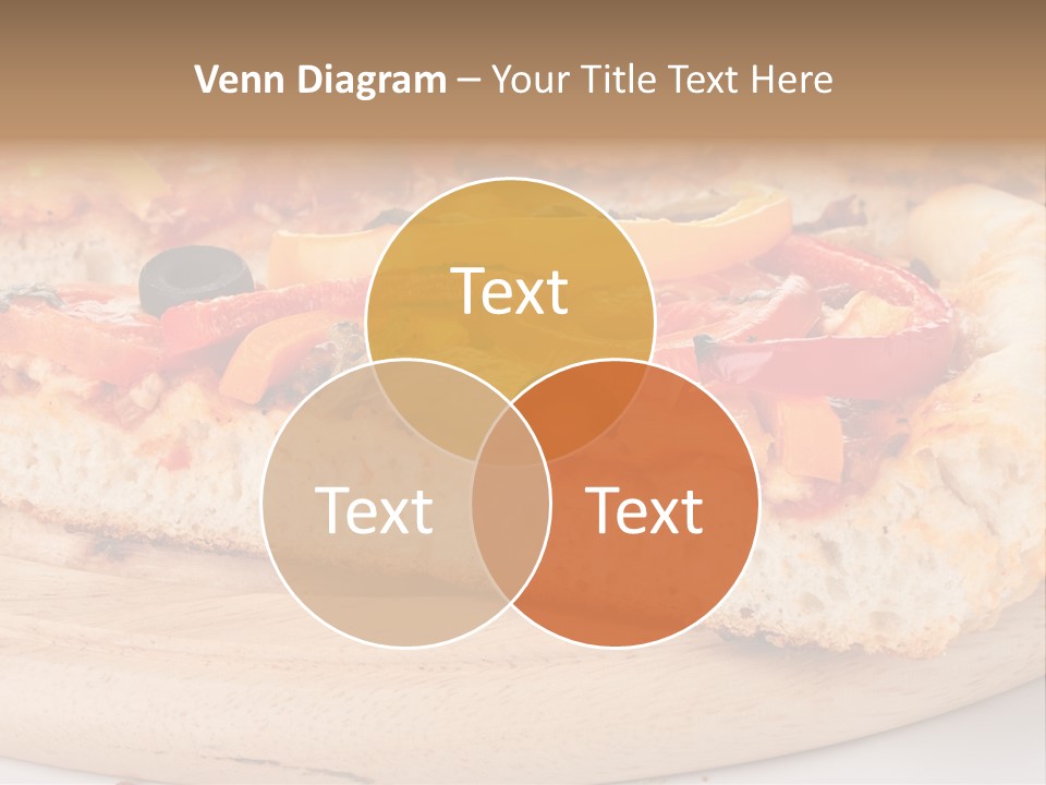 Board Vegetarian Yellow PowerPoint Template