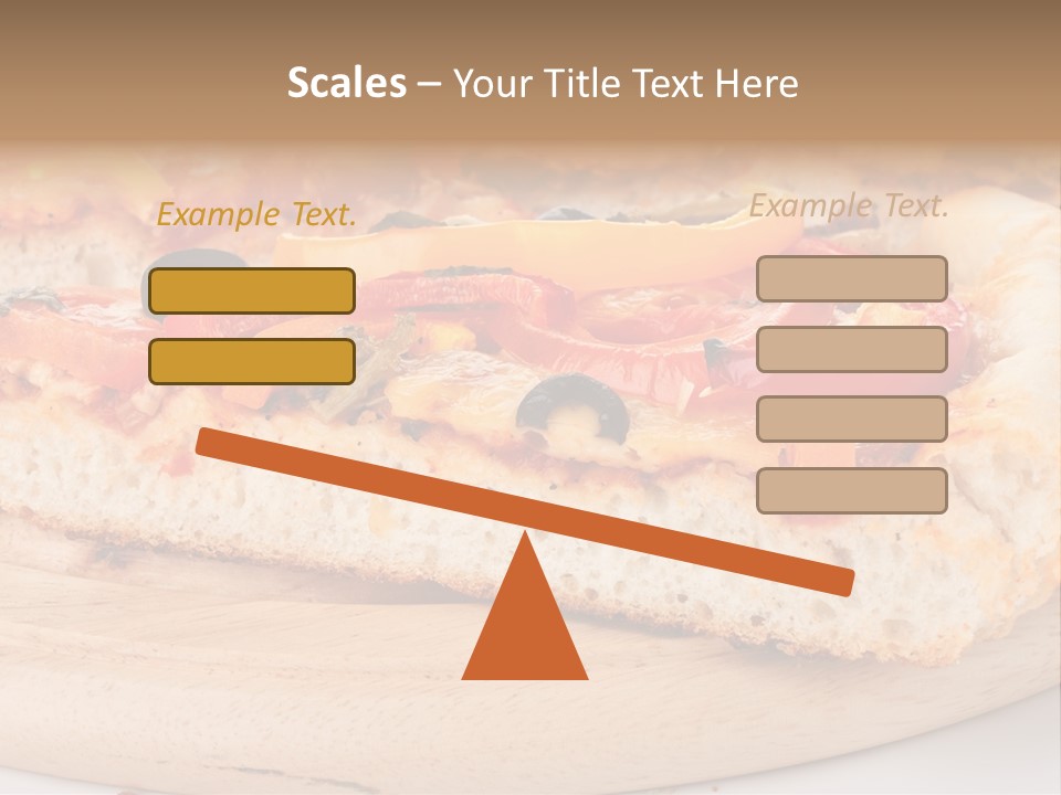 Board Vegetarian Yellow PowerPoint Template