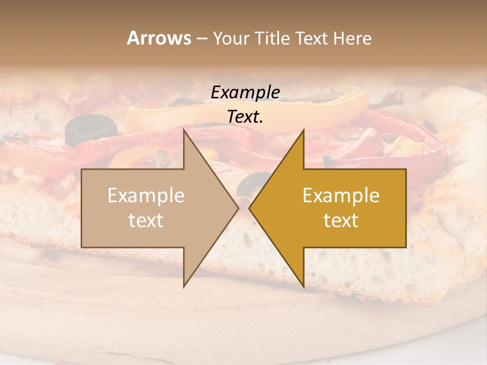 Board Vegetarian Yellow PowerPoint Template