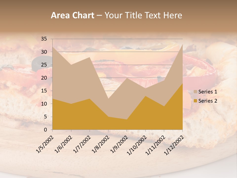 Board Vegetarian Yellow PowerPoint Template