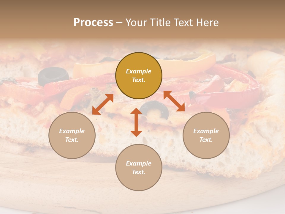 Board Vegetarian Yellow PowerPoint Template