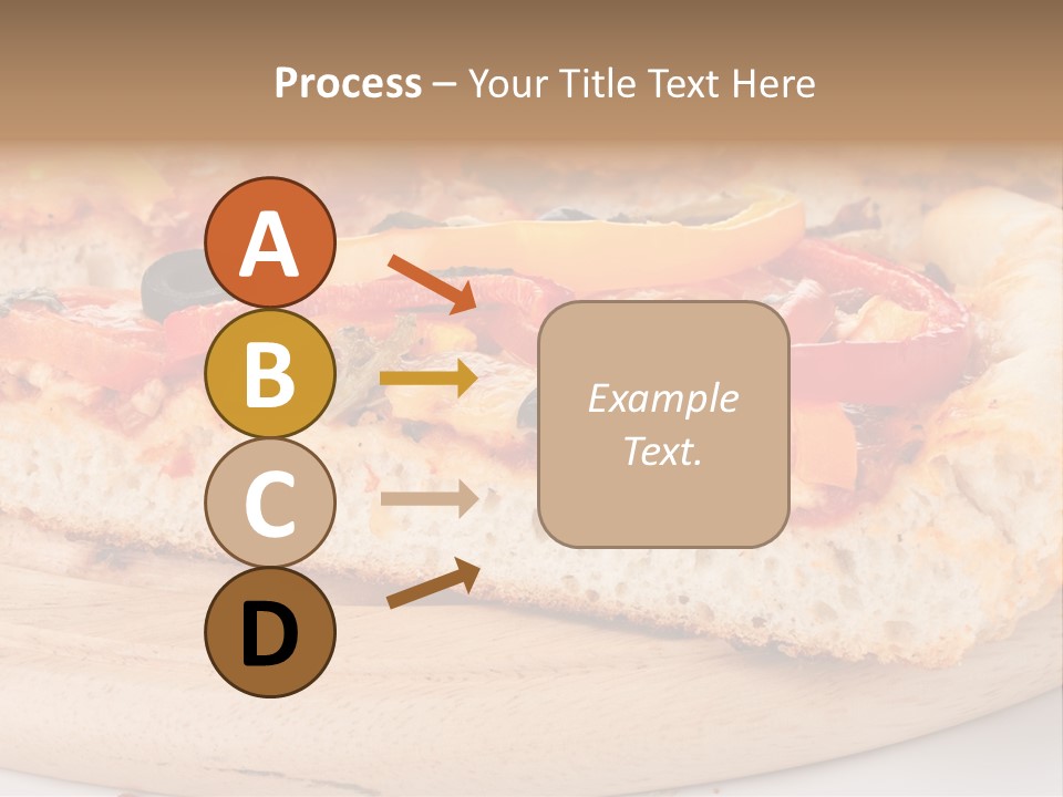 Board Vegetarian Yellow PowerPoint Template