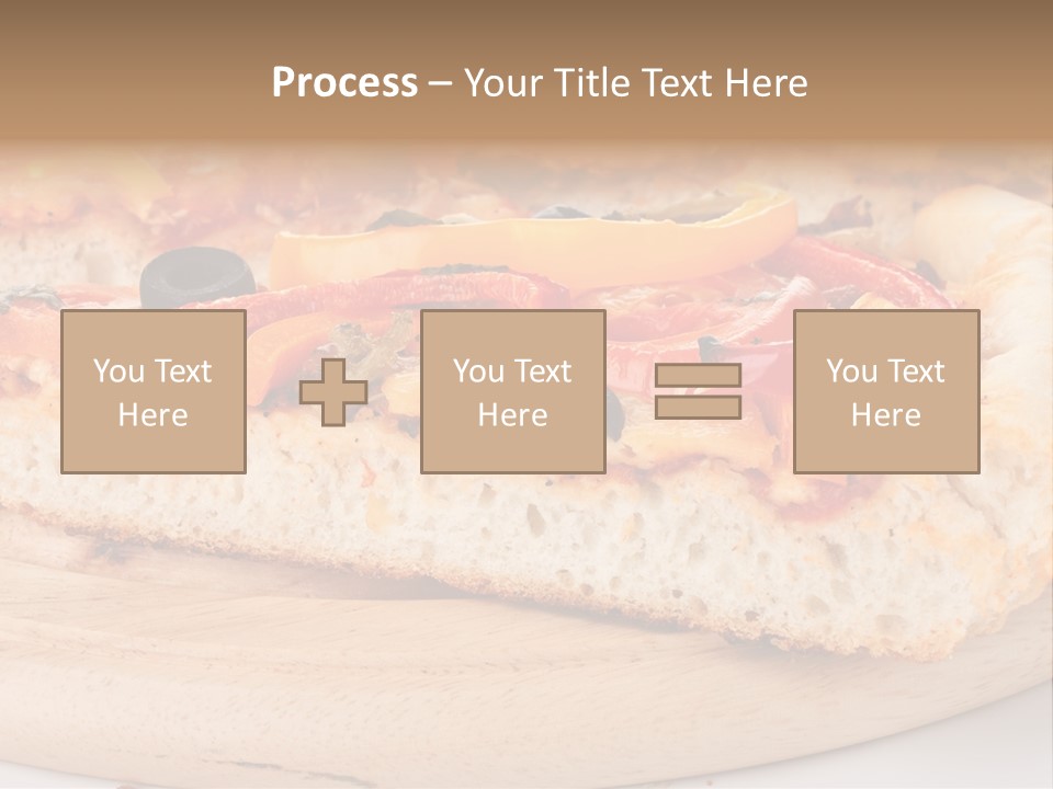 Board Vegetarian Yellow PowerPoint Template