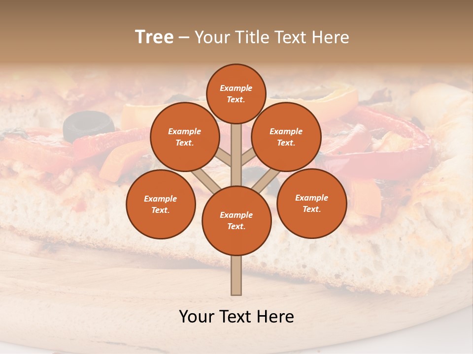 Board Vegetarian Yellow PowerPoint Template