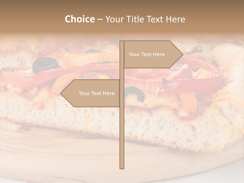 Board Vegetarian Yellow PowerPoint Template