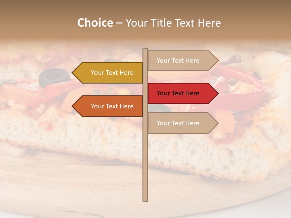 Board Vegetarian Yellow PowerPoint Template
