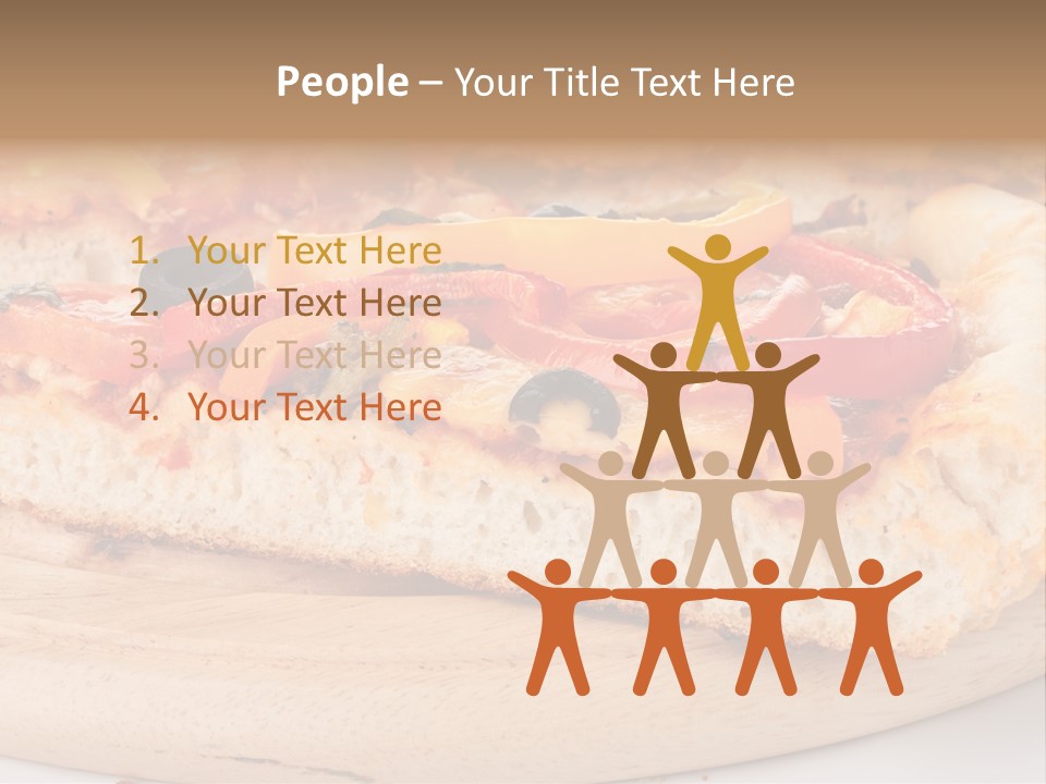 Board Vegetarian Yellow PowerPoint Template