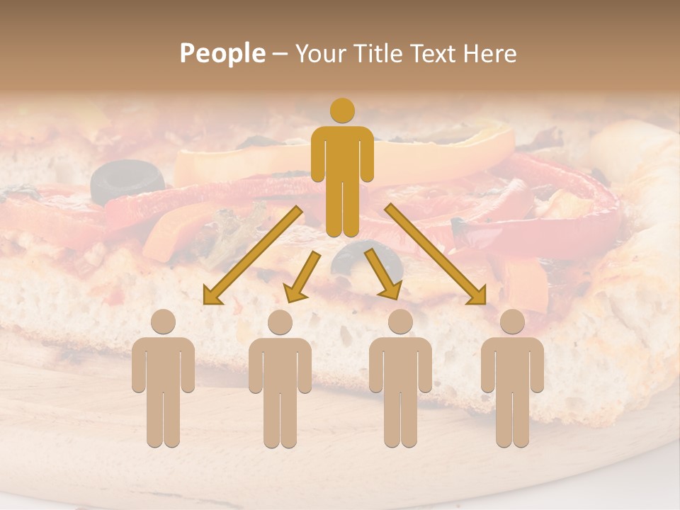 Board Vegetarian Yellow PowerPoint Template