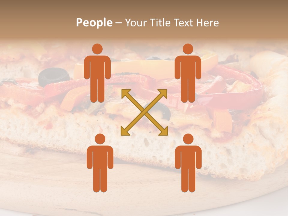 Board Vegetarian Yellow PowerPoint Template