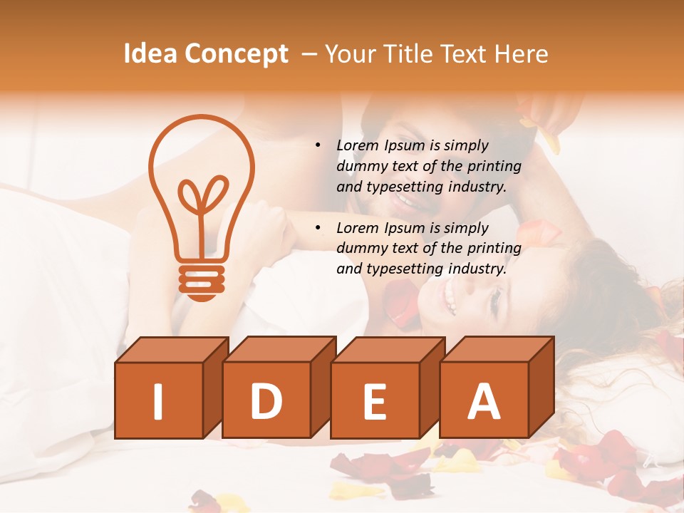 Couple In Bedroom PowerPoint Template