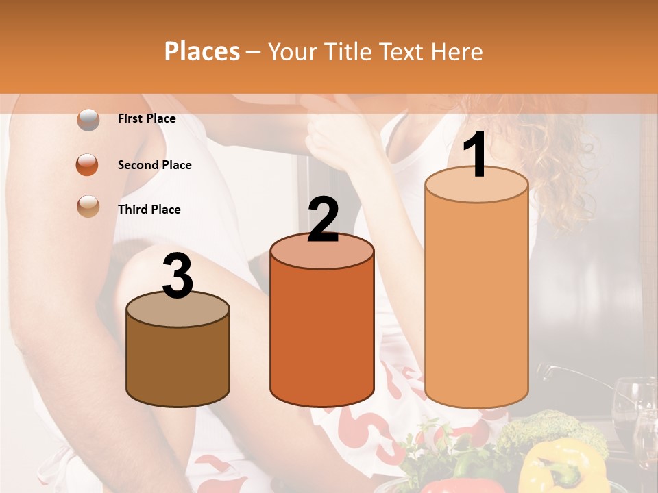 Couple In The Kitchen PowerPoint Template