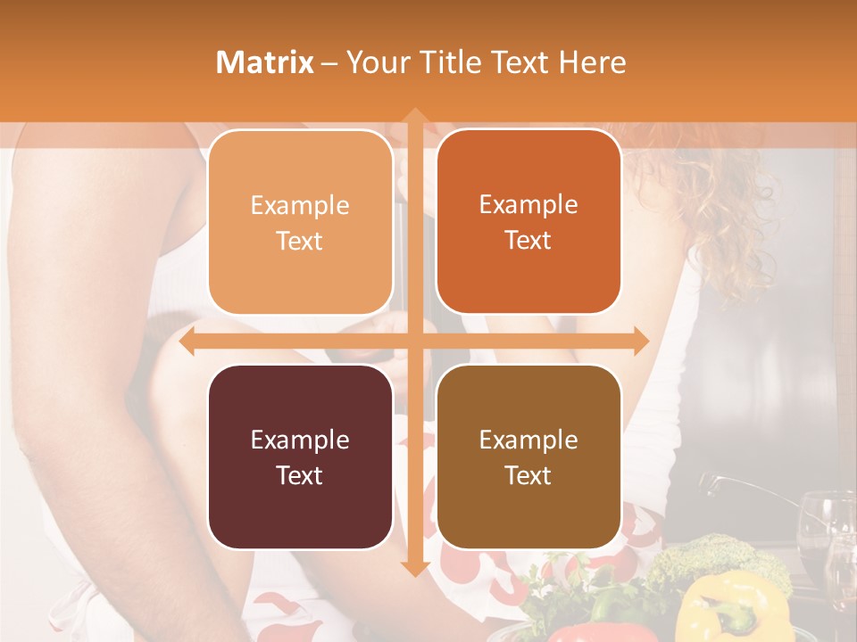 Couple In The Kitchen PowerPoint Template