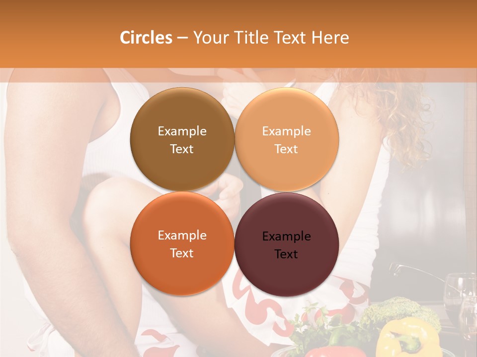 Couple In The Kitchen PowerPoint Template