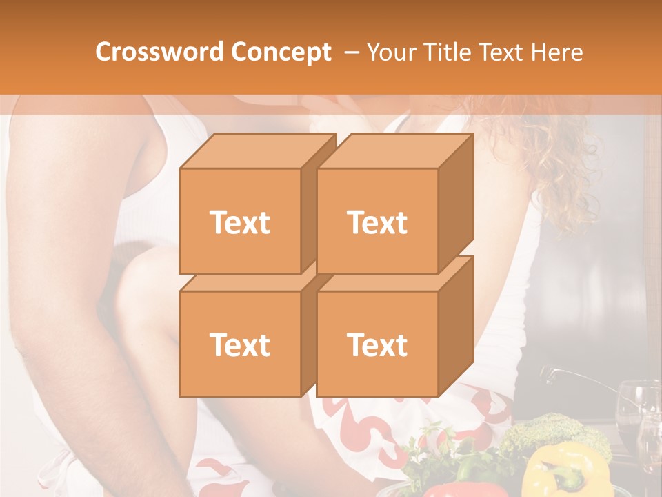 Couple In The Kitchen PowerPoint Template