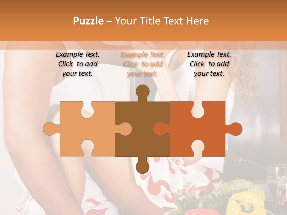 Couple In The Kitchen PowerPoint Template