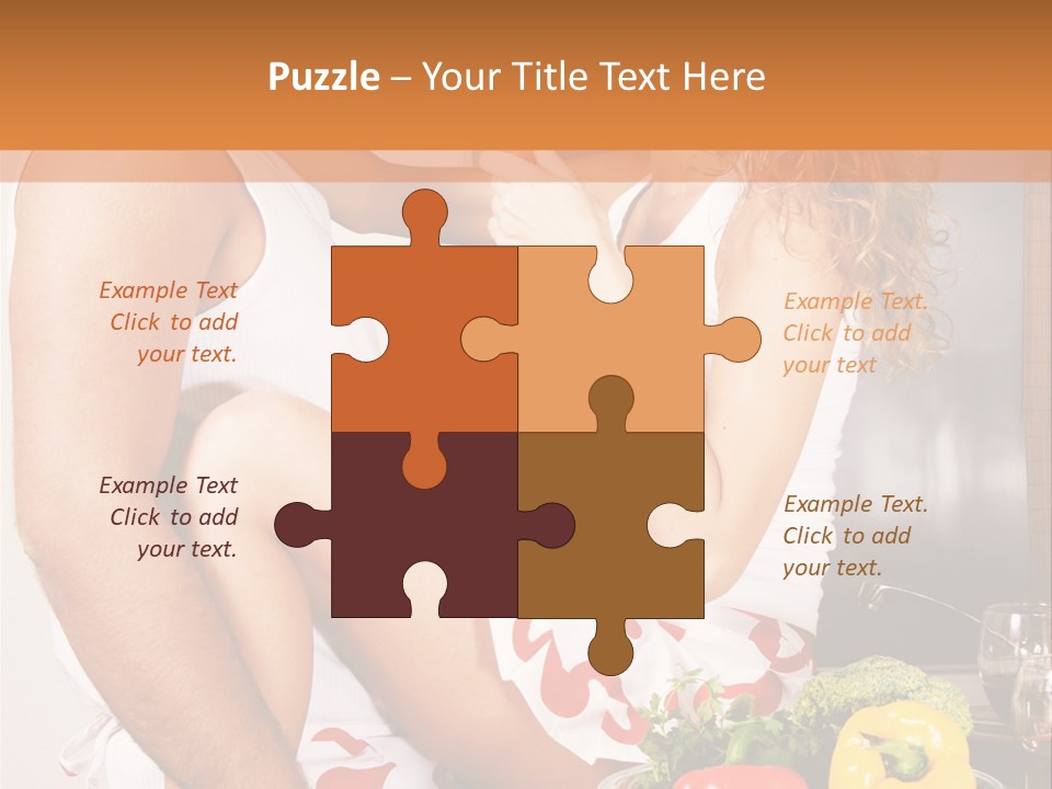 Couple In The Kitchen PowerPoint Template