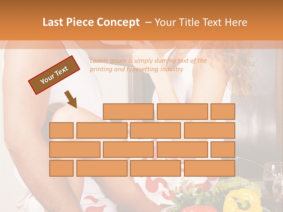 Couple In The Kitchen PowerPoint Template