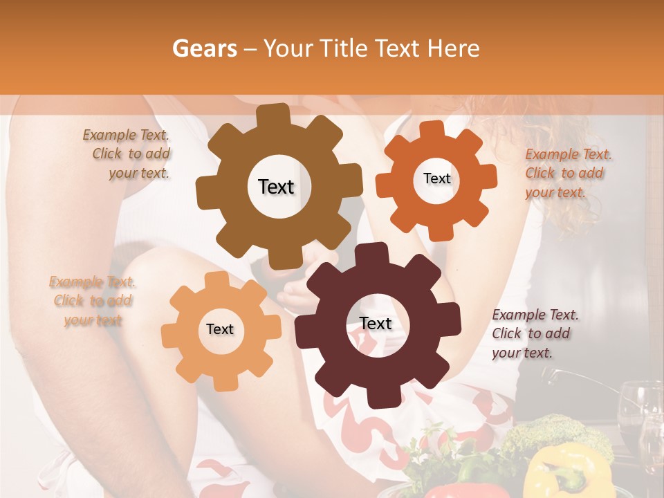 Couple In The Kitchen PowerPoint Template