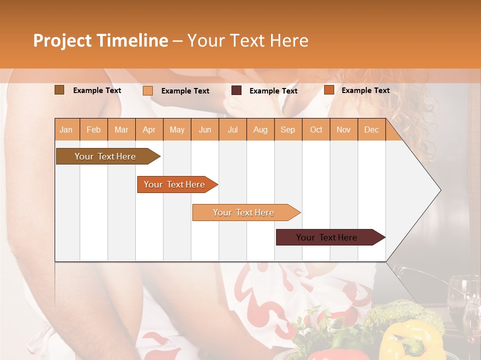 Couple In The Kitchen PowerPoint Template