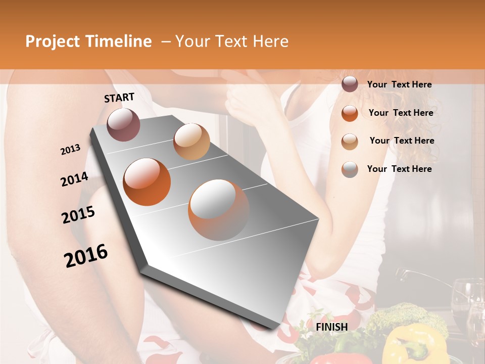 Couple In The Kitchen PowerPoint Template