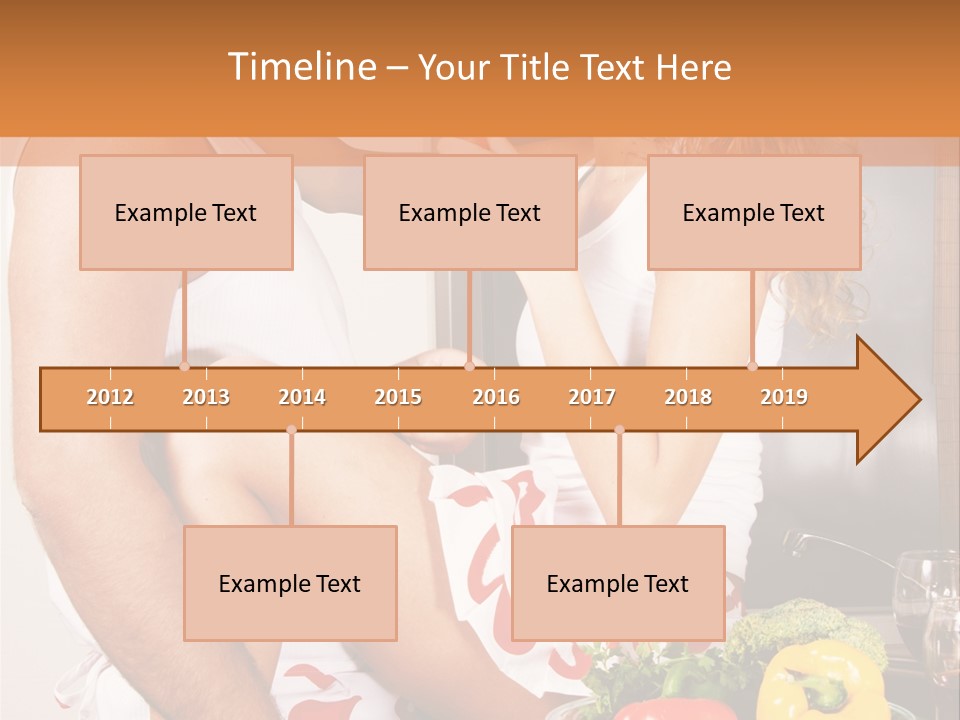 Couple In The Kitchen PowerPoint Template