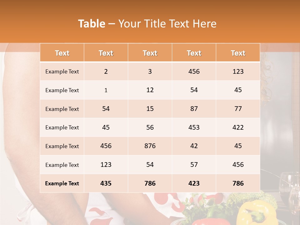 Couple In The Kitchen PowerPoint Template