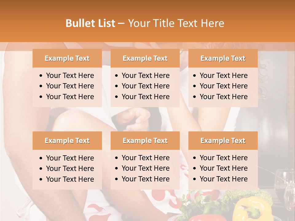 Couple In The Kitchen PowerPoint Template