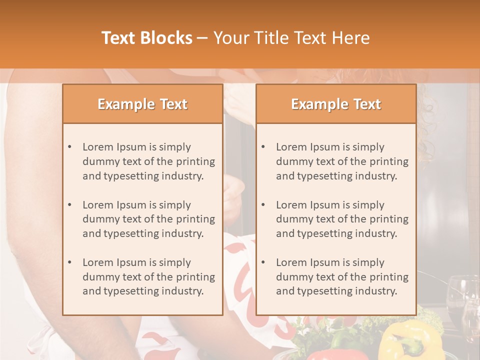 Couple In The Kitchen PowerPoint Template