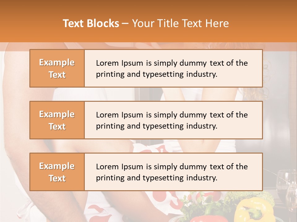 Couple In The Kitchen PowerPoint Template